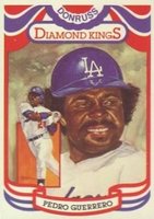 1984 Donruss #24 Pedro Guerrero Diamond Kings-Steele Baseball Card