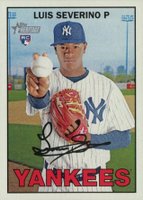 2016 Topps Heritage #190 Luis Severino Action Baseball Card