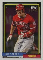 2019 Topps Transcendent VIP Party Mike Trout Through the Years #1992 Mike Trout Baseball Card