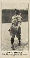 1916 Sporting News #164 George Sisler Baseball Card