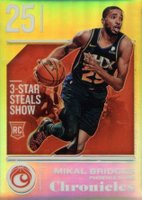 2018 Panini Chronicles #504 Mikal Bridges Gold Basketball Card