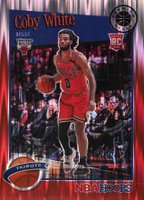 2019 Panini Hoops Premium Stock #295 Coby White Red Flash Basketball Card