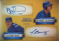 2012 Bowman Sterling Dual Autographs #DA-AB Albert Almora/Javier Baez Gold Refractor Baseball Card