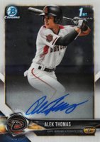 2018 Bowman Draft Chrome Draft Picks Autographs #CDAAT Alek Thomas Baseball Card