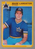 1985 Fleer #492 Mark Langston Baseball Card