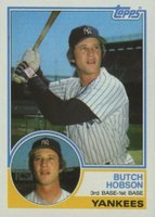 1983 Topps #652 Butch Hobson Baseball Card