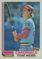 1982 Topps #27 Tom Herr Baseball Card