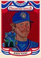 1984 Donruss #1 Robin Yount Diamond Kings-Steel Baseball Card