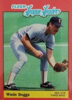 1989 Fleer League Leaders #2 Wade Boggs Baseball Card