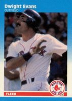 1987 Fleer Mini #37 Dwight Evans Baseball Card