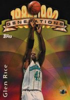 1997 Topps Generations #G12 Glen Rice Refractor Basketball Card