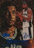 1997 Flair Showcase Legacy Collection #5 Tim Duncan Row 1 Basketball Card