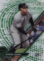 2017 Topps High Tek #AJ Aaron Judge Green Rainbow Baseball Card