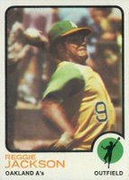 1973 Topps #255 Reggie Jackson Baseball Card