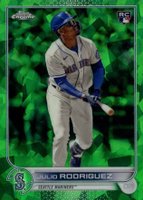 2022 Topps Chrome Update Sapphire Edition #44 Julio Rodriguez Green Baseball Card