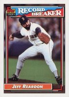1992 Topps #3 Jeff Reardon Baseball Card