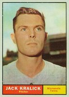 1961 Topps #36 Jack Kralick Baseball Card