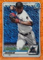 2020 Bowman Chrome Prospects #BCP72 Jazz Chisholm Orange Shimmer Baseball Card
