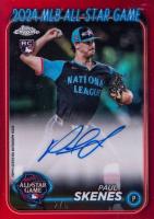 2024 Topps Chrome Update 2024 All-Star Game Autographs #PS Paul Skenes Red Refractor Baseball Card