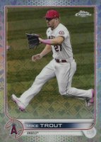 2022 Topps Chrome Logofractor Edition #27 Mike Trout Baseball Card