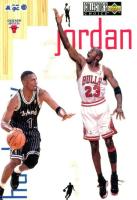 1996 Collector's Choice Factory Blow-Ups #4 Anfernee Hardaway/Michael Jordan Basketball Card