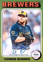 2024 Topps Heritage Real One Autographs #ROACB Corbin Burnes Baseball Card