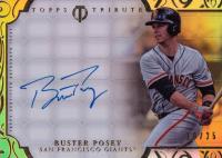 2015 Topps Tribute Autographs #TA-BP Buster Posey Gold Baseball Card