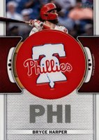 2023 Topps Team Logo Commemorative Patch #TLPBH Bryce Harper Baseball Card