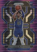 2021 Panini Prizm #307 Jonathan Kuminga Purple Pulsar Basketball Card