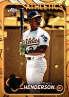 2024 Topps Gilded Collection #145 Rickey Henderson Baseball Card