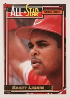 1992 Topps Gold #389 Barry Larkin Baseball Card