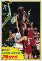 1981 Topps #29 Darryl Dawkins Basketball Card