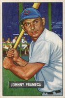 1951 Bowman #324 Johnny Pramesa Baseball Card