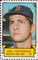 1969 Topps Stamps # Carl Yastrzemski Baseball Card