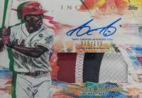 2020 Topps Inception Autograph Patch #AAQ Aristides Aquino Baseball Card