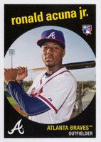 2018 Topps Throwback Thursday #160 Ronald Acuna Jr. Baseball Card