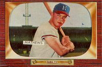 1955 Bowman #103 Eddie Mathews Baseball Card