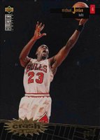 1996 Collector's Choice Crash the Game Scoring 1 #R30 Michael Jordan Gold Basketball Card