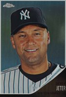 2011 Topps Heritage Chrome #C170 Derek Jeter Black Refractor Baseball Card