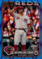 2024 Topps Chrome Update #USC92 Christian Encarnacion-Strand Blue Raywave Baseball Card
