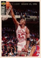 1994 Upper Deck Jordan 94-95 He's Back Reprints #240 Michael Jordan 1994 Collector's Choice Basketball Card