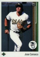 1989 Upper Deck #659 Jose Canseco Black Eagle Logo Baseball Card