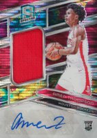 2023 Panini Spectra #225 Amen Thompson Jersey Autograph-Celestial Basketball Card