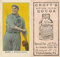 1909 Croft's Cocoa # Boss Smith Correct name Schmidt Baseball Card