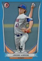 2014 Bowman Prospects  #BP73 Jacob DeGrom Blue Baseball Card