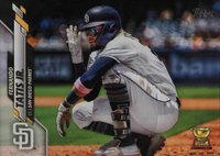 2020 Topps #168 Fernando Tatis Jr. SP-Crouching Baseball Card