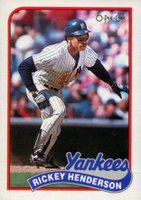 1989 O-Pee-Chee #282 Rickey Henderson Baseball Card