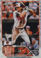 2023 Topps Chrome #2 Gunnar Henderson Blue Wave Refractor Baseball Card