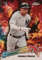 2023 Topps Chrome Logofractor Edition Future Stars #FS6 Oswald Peraza Baseball Card