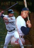 2001 Topps Chrome Past to Present #PTP9 Larry Doby/Manny Ramirez Baseball Card